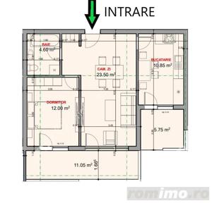 Apartament la cheie cu 2 camere si 2 balcoane etajul 1 zona Veterani - imagine 8