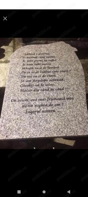 monumente funerare+gravura+fotoceramica+inprejmuiri+vaze+cruci+capace - imagine 2