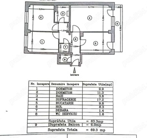 Apartament 3 camere,Bascov, Argeș.  - imagine 2