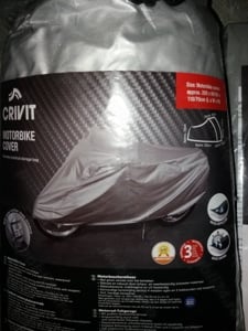 Prelata husa moto bicicleta scuter motocicleta XXL 230cmx110cm­x80cm elastic snur de strangere. Prot