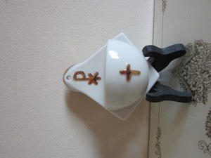 cadou rar Monograma Isus Holy Water pt apa sfintita Goebel pictat aur Germany