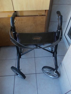 Rolator TRUST LET'GO QUT walker,cadru mers aluminiu cu roti ortopedic modern pliabil - imagine 4