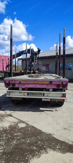 Camion transport busteni Scania 6x4 - imagine 6