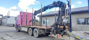 Camion transport busteni Scania 6x4 - imagine 2