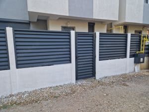 Gard metalic jaluzea | Suruburi ascunse | Botosani | Model 2025 |