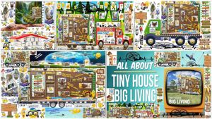 Tiny House Afacere Birou  Locuit  Vacanta Rulota Mini Casa Mobila Pe Roti Hambar Lemn Din Vis Natura