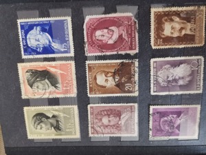 Timbre valoroase  colectie de timbre din ani 1866 , 1952, 1955, 1957 - imagine 2