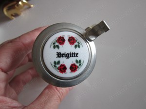 cadour rar Schnapskrugerl pahar shot cu capac colectie Bavaria 1950 - imagine 4