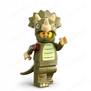 Triceratops, Minifigurina LEGO, Seria 25, Sigilata, IDENTIFICATA!