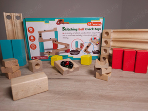 Jocuri Montessori si blocuri de lemn 2+ ani - imagine 4