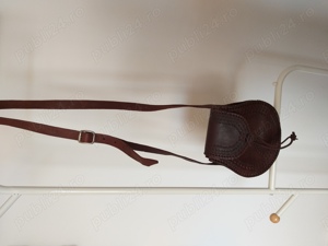 Geanta tolba , noua, manufactura piele groasa Cordoba - imagine 7