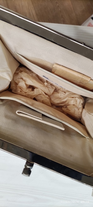 Geantă poșetă de damă retro anii 60 70 originală nouă nefolosită  - imagine 5