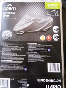 Prelata husa moto bicicleta scuter motocicleta XXXL 280cmx155cm x80cm elastic snur de strangere si - imagine 2