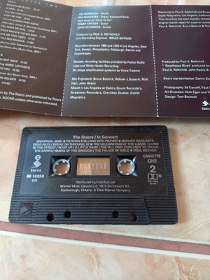 the  DOORS in CONCERT,JIM MORRISON,CANADA caseta AUDIO Rară  - imagine 5