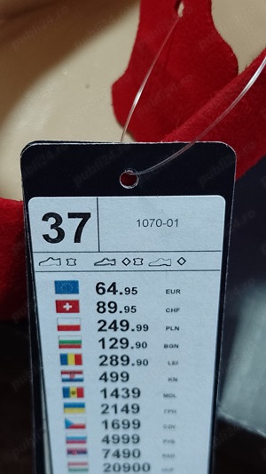 Pantofi eleganți roșu 