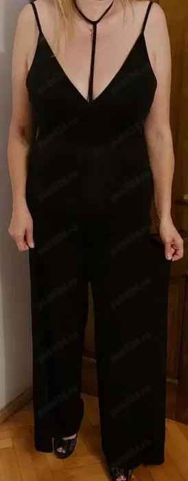 Salopeta NOUA culoare neagra, marca NISSA, marime M, transport gratuit - imagine 2