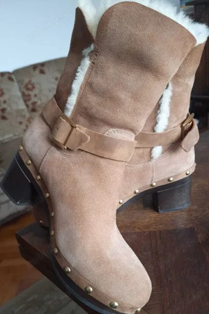 Cizme NOI brand UGG piele naturala intoarsa, blana de miel, marime 37-38, transport gratuit - imagine 3
