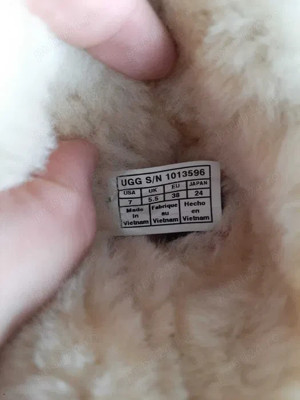 Cizme NOI brand UGG piele naturala intoarsa, blana de miel, marime 37-38, transport gratuit - imagine 5