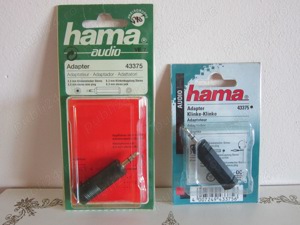Adaptor Audio Stereo Hama fabricat Germania 2 bucati noi