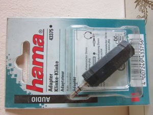 Adaptor Audio Stereo Hama fabricat Germania 2 bucati noi - imagine 2