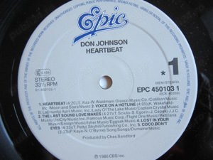 vinil Don Johnson  - Heartbeat (Synth-pop, Pop Rock) 1986 Olanda - imagine 6