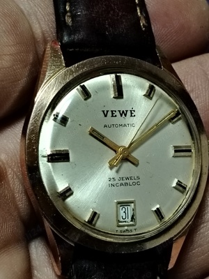 Vewe Calendar automatic 25 rubine Swiss 