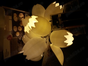 Instalatie oua Paste cu 10 leduri 120cm, functioneza cu 2 baterii 2xAA R6. Pret 10 lei.  Livrare gra