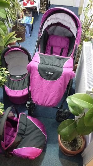 Carucior Zipp 3 in 1   landou, scoica, sport   stare buna - imagine 2