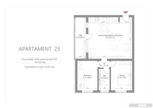 Apartament NOU, finisat complet, etaj 2, lift (comision 0) - imagine 2