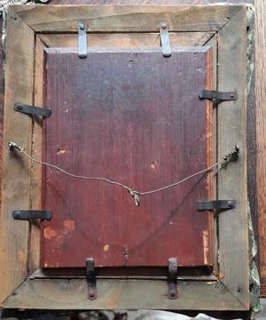 Pictura veche ulei pe lemn-Biedermaier, Michael J. Neder (Viena 1850) - imagine 2