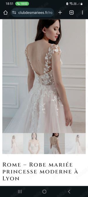 Vând rochie de mireasa model deosebit din Franța. - imagine 2