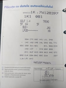 vw golf 5, 140666 km, benzina, 1.4, 16valve 80cai... - imagine 9