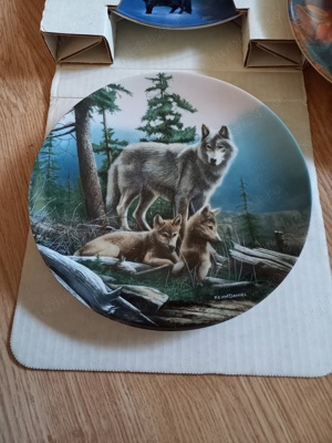 FARFURIE PORTELAN PICTATĂ CANADA ORIGINALA cu SUPORT FIXARE și AMBALAJ SPECIAL TRANSPORT