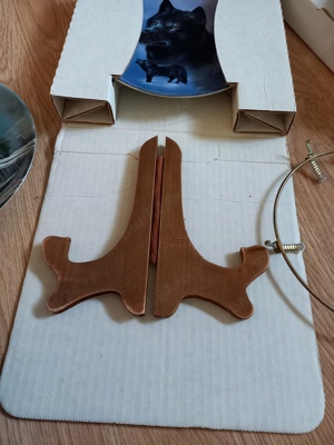 FARFURIE PORTELAN PICTATĂ CANADA ORIGINALA cu SUPORT FIXARE și AMBALAJ SPECIAL TRANSPORT - imagine 6