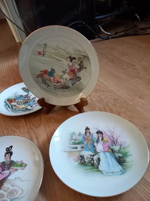 NOI FARFURII PICTATE CHINA ORIGINALE DIVERSE MODELE cu margini AURII - imagine 4