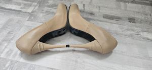 Pantofi piele naturala, toc 12cm, designer Mihaela Glavan, mărime 39 - imagine 3