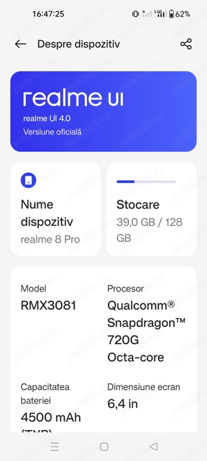 vând realme 8 PRO impecabil  - imagine 3