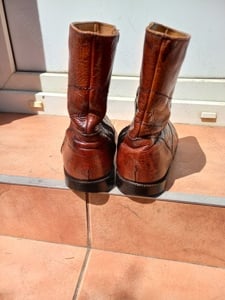 GHETE AMERICAN BOOTS,ÎMBLĂNITE,TALPĂ LIPITĂ ȘI CUSUTA,MASURA 11,FERMOARE LATERALE  - imagine 2