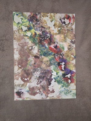 Set 2 tablouri flori,pisica