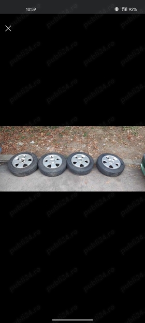 Set jante aliaj Ford originale R14 + cauciucuri noi Matador Hectorra 3 de vară 175/65 R14 