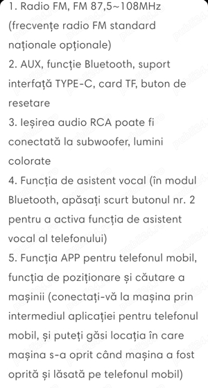 Radio auto (NOU) cu suport de telefon  - imagine 3
