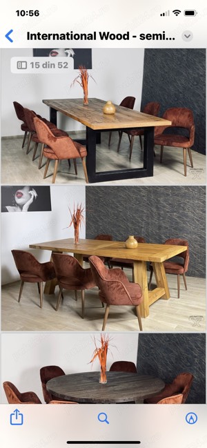 oferta vanzari mese rustice si restaurante 