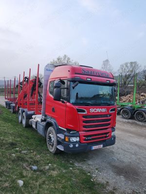 Vand camion forestier Scania R730 cu macara Epsilon  - imagine 2