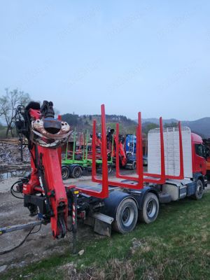 Vand camion forestier Scania R730 cu macara Epsilon  - imagine 4