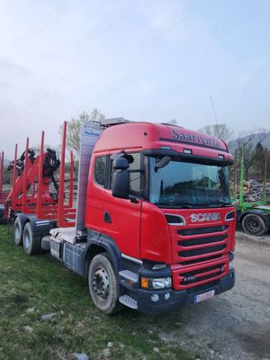 Vand camion forestier Scania R730 cu macara Epsilon  - imagine 7