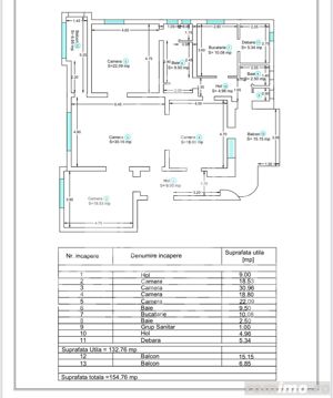 Apartament 4 camere, ultrafinisat in centru orasului. - imagine 15