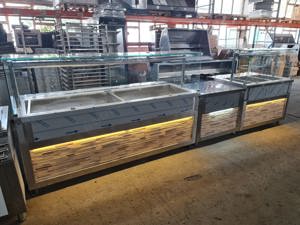 Horeca Bucuresti   LINII Autoservire  Vitrine CALDE si Vitrine RECI 