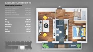 Apartament 2 camere, disponibil imediat, parc Tudor Arghezi - imagine 8