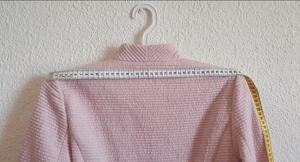 Sacou elegant dama fara inchidere, S M, roz pudrat - imagine 4