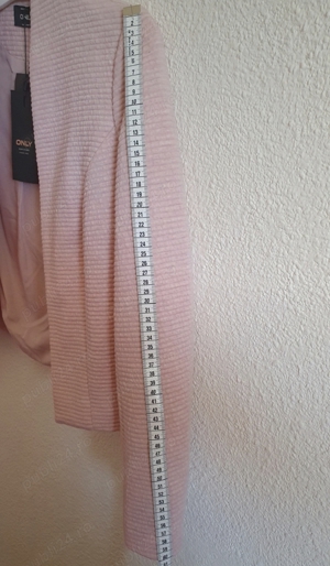 Sacou elegant dama fara inchidere, S M, roz pudrat - imagine 5